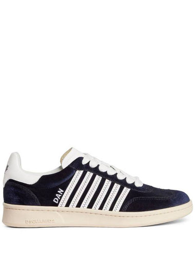 DSQUARED2 Boxer Velvet Low-Top Sneakers - DSQUARED2 - BALAAN 1