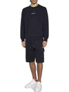 Metropolis Embroidery Logo Sweatshirt Navy - CP COMPANY - BALAAN 4