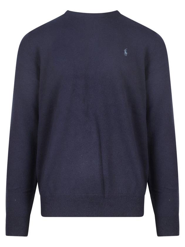 Logo Basic Pullover Knit Top Navy - POLO RALPH LAUREN - BALAAN 2