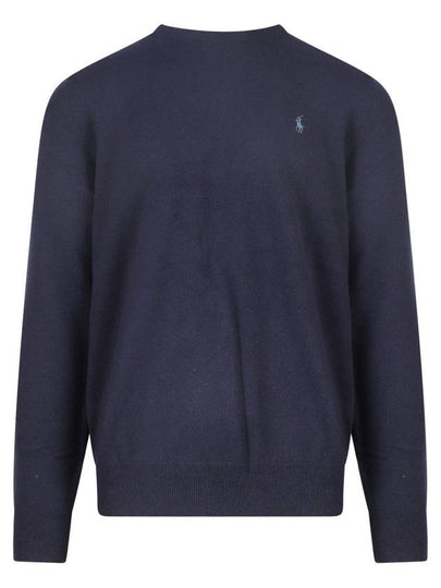 Logo Basic Pullover Knit Top Navy - POLO RALPH LAUREN - BALAAN 2