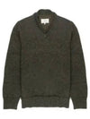 Men's 4 Stitch Elbow Patch Knit Top Dark Green - MAISON MARGIELA - BALAAN 2