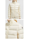 1A00015 5963V 070 ARCELOT Logo Patch Neck Knit Down Padded Ivory Women s Jacket TJ - MONCLER - BALAAN 6