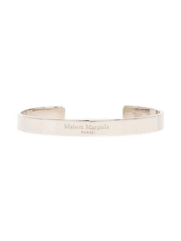 Engraving Logo Cuff Bracelet Silver - MAISON MARGIELA - BALAAN 1