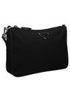 triangle logo re-nylon cross bag black - PRADA - BALAAN 3