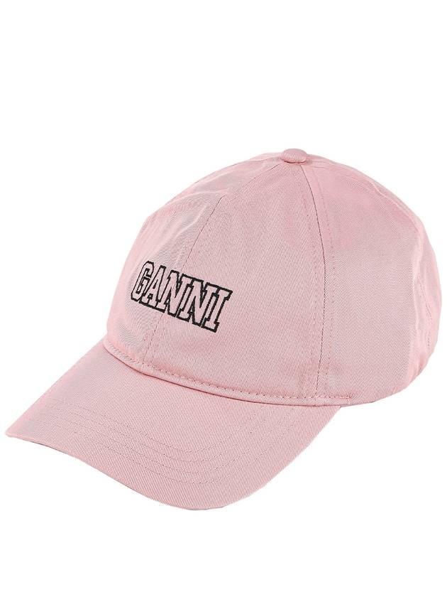 Embroid Logo Ball Cap Lilac - GANNI - BALAAN 2