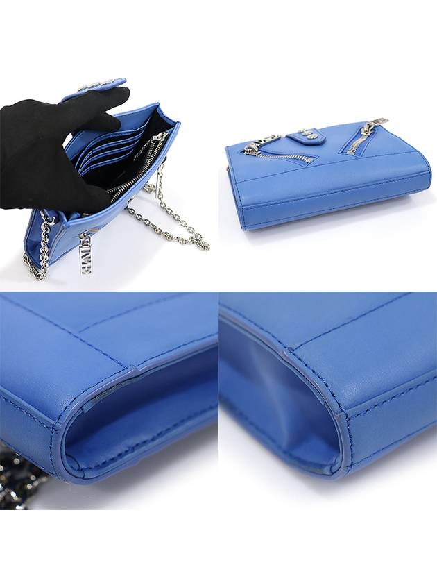 2SA109 Blue Calfskin Kalifornia California WOC Chain Wallet Cross Bag - KENZO - BALAAN 6