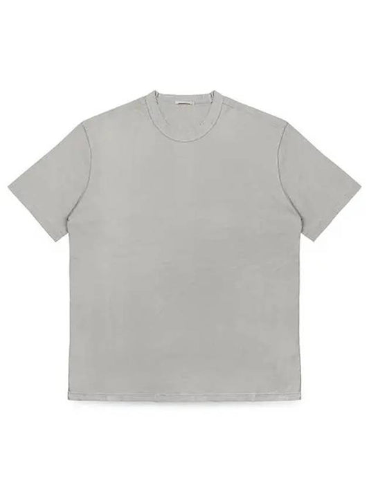 Men's Bag Logo Label Cotton Short Sleeve T-Shirt Beige - TEN C - BALAAN 2