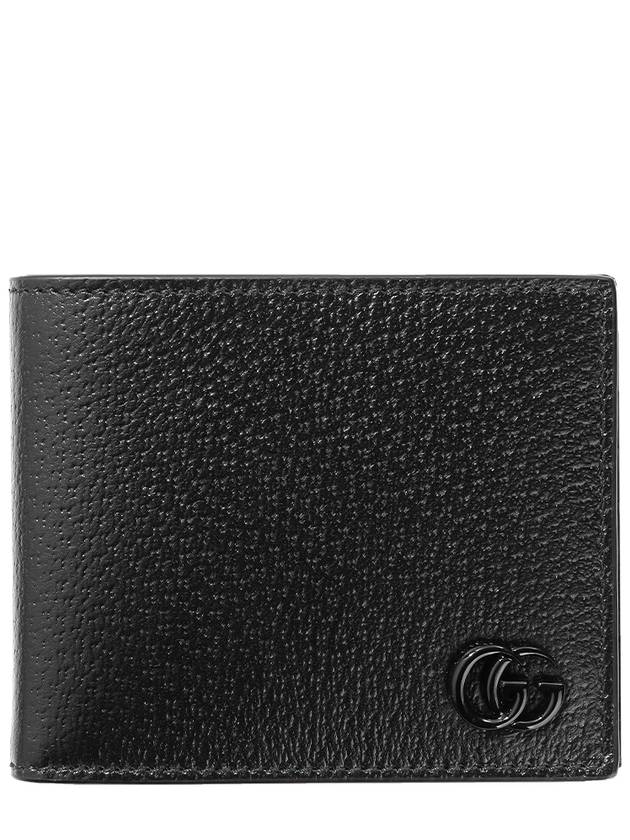 GG Marmont Leather Half Wallet Black - GUCCI - BALAAN 2