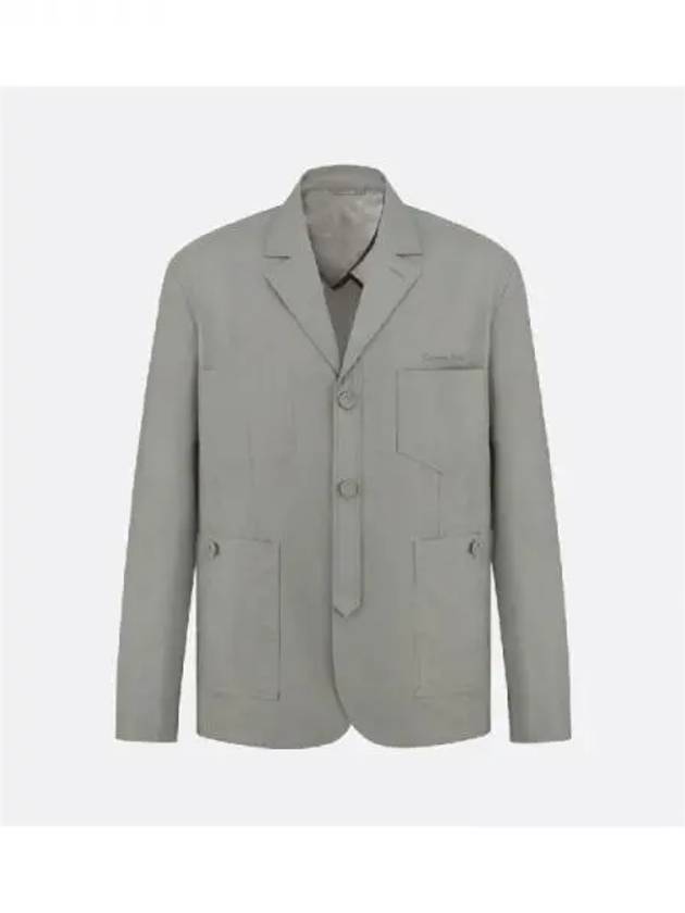 Dior plain logo cotton blend jacket 270514 - DIOR - BALAAN 1