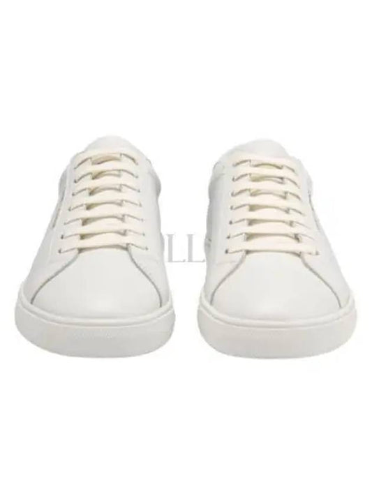 Men's Andy Leather Low Top Sneakers White - SAINT LAURENT - BALAAN 2