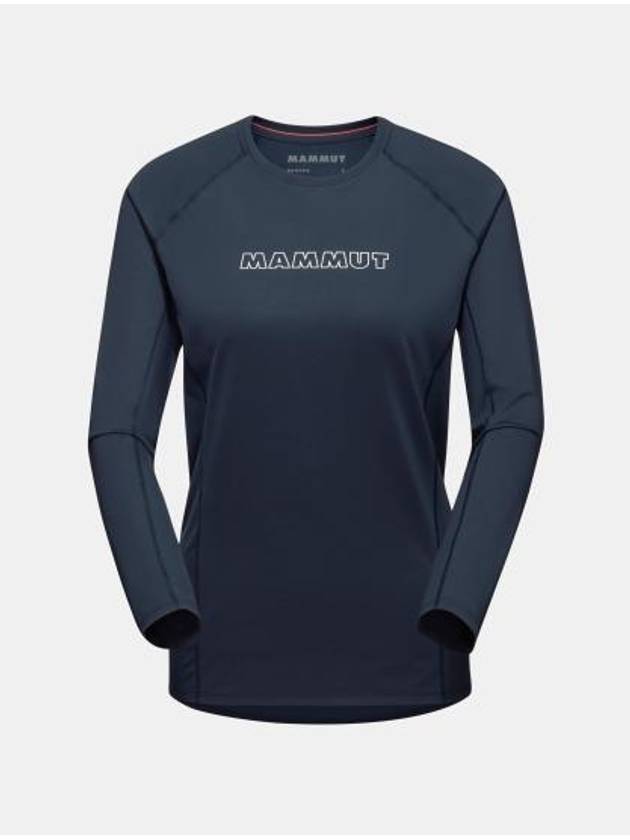 Selun FL Logo Long Sleeve T-shirt Navy - MAMMUT - BALAAN 2