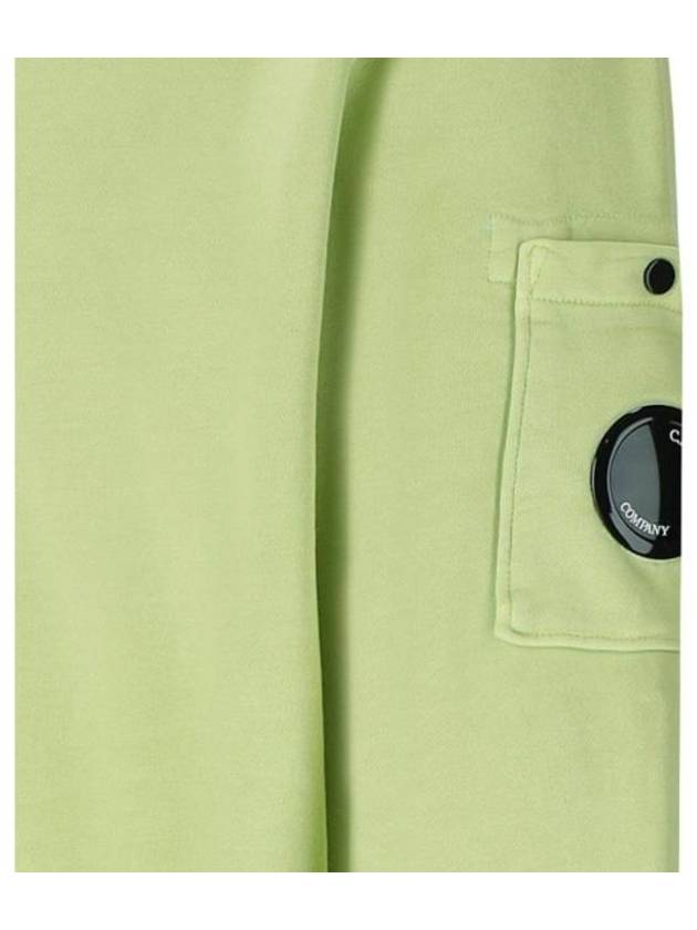 Cotton Diagonal Fleece Lens Sweatshirt Green - CP COMPANY - BALAAN 4