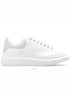 Oversized Leather Low Top Sneakers White - ALEXANDER MCQUEEN - BALAAN 2