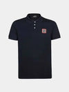 Men's Square Logo Patch Polo Shirt Navy - DSQUARED2 - BALAAN 2