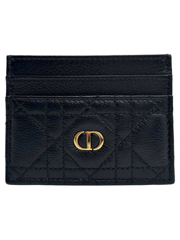 Caro 5-Slot Supple Cannage Calfskin Card Wallet Black - DIOR - BALAAN 3