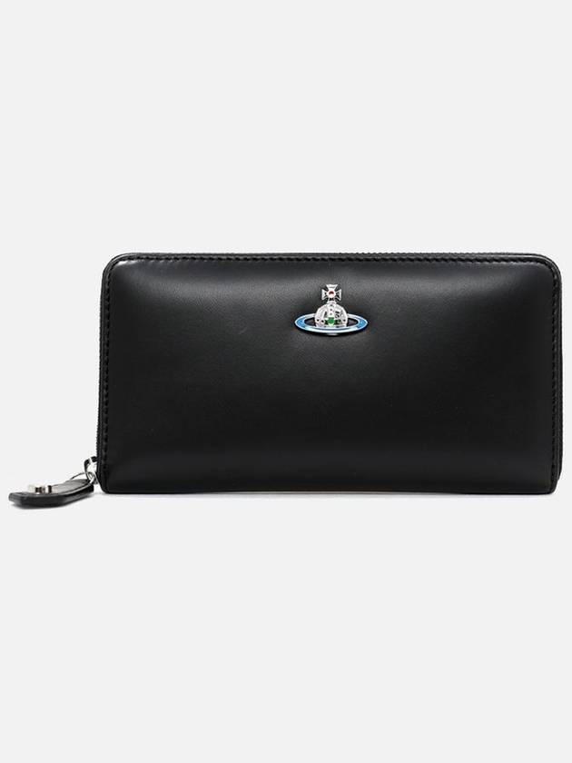 Napa Classic Zip Around Long Wallet Black - VIVIENNE WESTWOOD - BALAAN 3