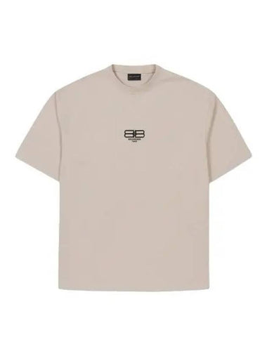 Paris Icon T Shirt Light Beige - BALENCIAGA - BALAAN 1