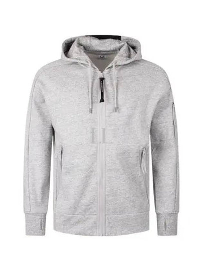 Diagonal Raised Fleece Hooded Jacket Grey - CP COMPANY - BALAAN 2