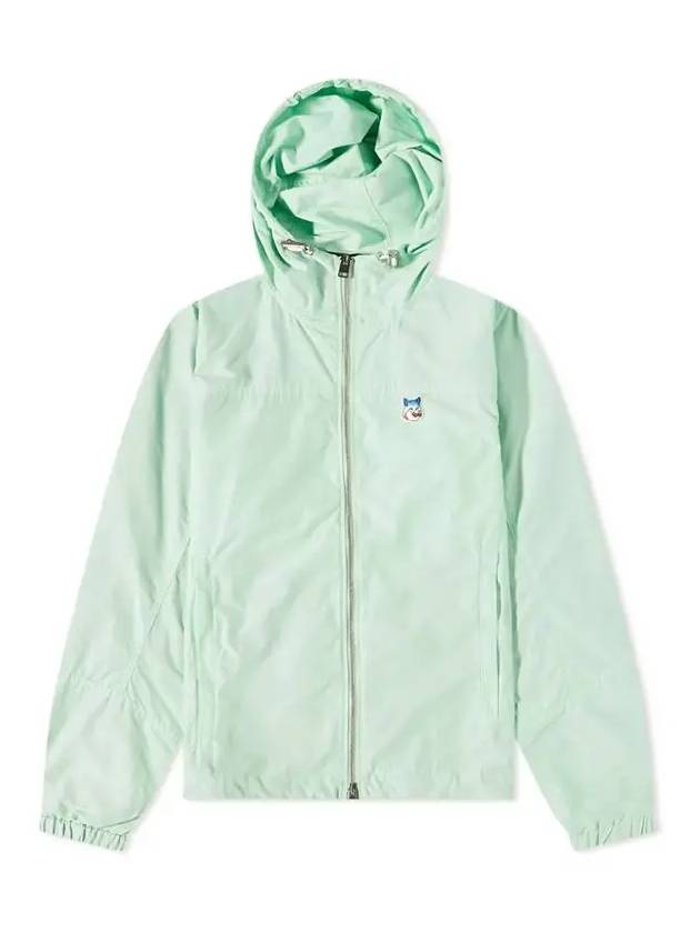 Fox Patch Hooded Jacket Green - MAISON KITSUNE - BALAAN 3