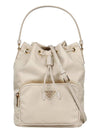 Duet Re-Nylon Bucket Bag Desert Beige - PRADA - BALAAN 2