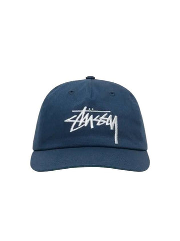 Big Stock Logo Ball Cap Navy - STUSSY - BALAAN 1