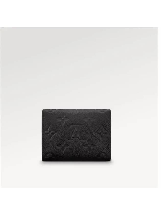 Monogram Embossed Leather Card Wallet Black - LOUIS VUITTON - BALAAN 6