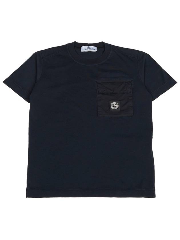 Kids Logo Short Sleeve T-Shirt Navy - STONE ISLAND - BALAAN 2