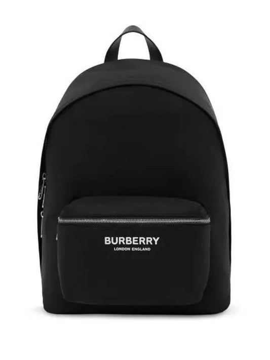 Logo Print Nylon Backpack Black - BURBERRY - BALAAN 2