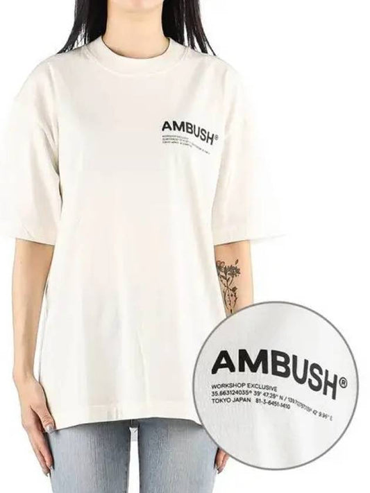 Women's Logo Workshop Jersey Short Sleeve T-Shirt White - AMBUSH - BALAAN 2