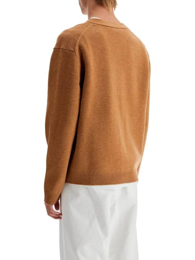 Fox Head Intarsia Comfort Cardigan Brown - MAISON KITSUNE - BALAAN 7