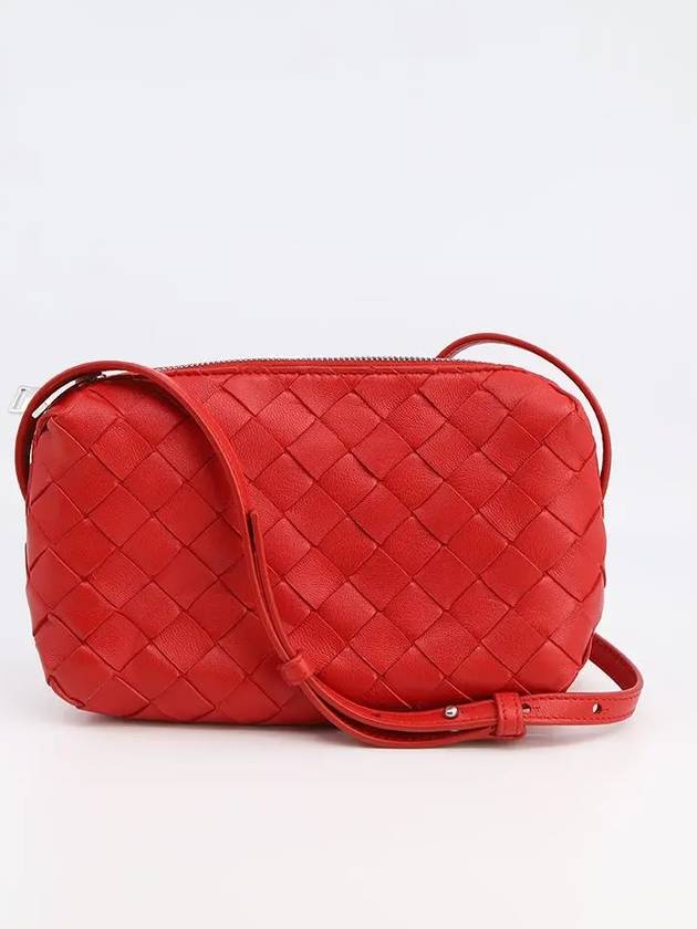 Intrecciato Mini Cross Bag Red - BOTTEGA VENETA - BALAAN 2