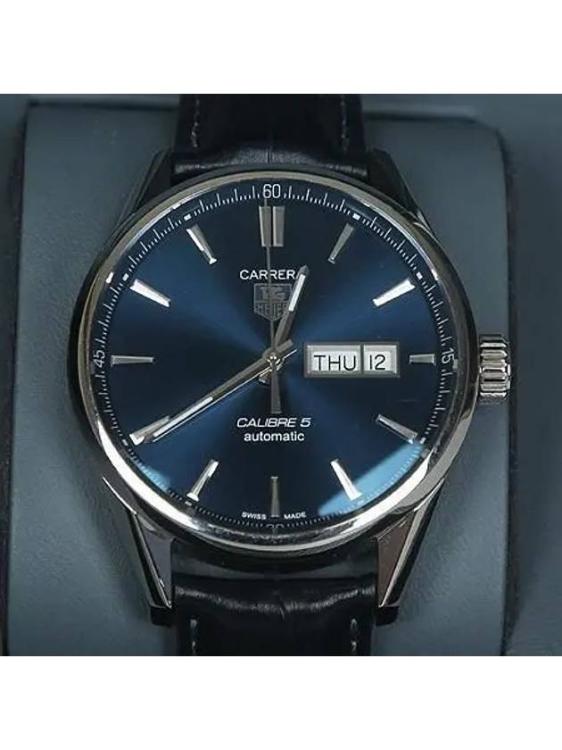 WAR201E BA0723 CARRERA Caliber5 Automatic Blue 41MM Day Date Men s Watch 4 - TAG HEUER - BALAAN 3