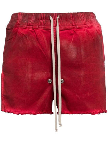 Rick Owens Side-Slit Denim Shorts - RICK OWENS - BALAAN 1