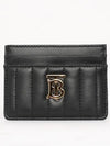 Quilted Leather Lola Card Case Black Light Gold - BURBERRY - BALAAN 3