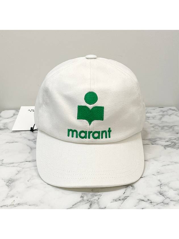 Tyron Logo Ball Cap White - ISABEL MARANT - BALAAN 3