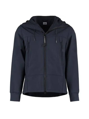 Men's Shell R Goggles Hooded Jacket Navy - CP COMPANY - BALAAN 1