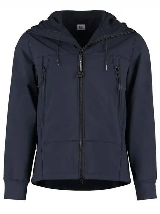 Shell R Goggles Hood Zip Up Navy - CP COMPANY - BALAAN 1