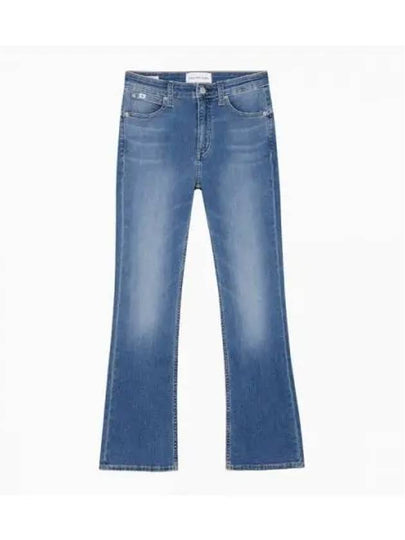 Jeans High Rise Body Slim Fit Bootcut Denim Jeans Mid Blue - CALVIN KLEIN - BALAAN 2