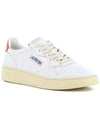 Men's Medalist Low Top Sneakers White Orange - AUTRY - BALAAN 4