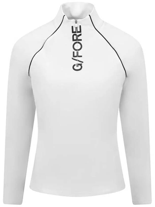 Women's Sun Shield Silky Tech Base Layer Nylon Long Sleeve T-Shirt White - G/FORE - BALAAN 3