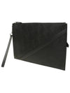 Men's Shadow Diagonal Flat Clutch Bag Black - FENDI - BALAAN 3