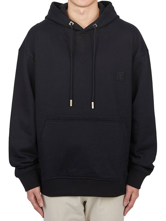 Swaying Flower Back Logo Hoodie Black - WOOYOUNGMI - BALAAN 3