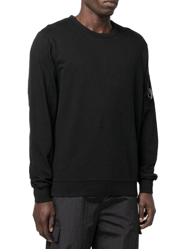 Light Fleece Sweatshirt Black - CP COMPANY - BALAAN 3