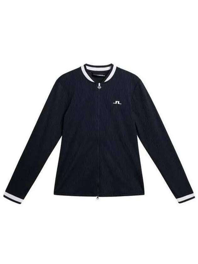 Women's Leonor Mid Layer Golf Zip-Up Jacket Navy - J.LINDEBERG - BALAAN 2