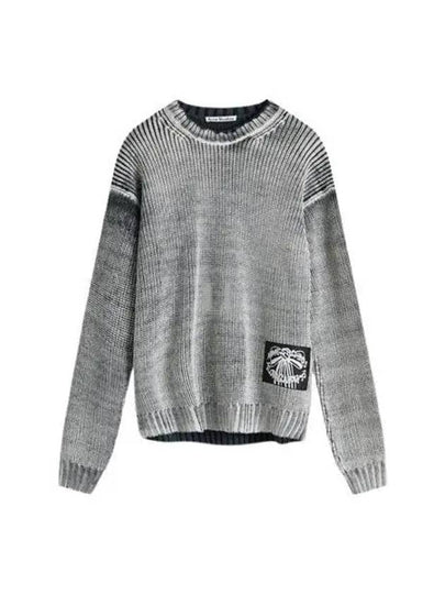 Smashing Bow Logo Label Knit Top Black White - ACNE STUDIOS - BALAAN 2