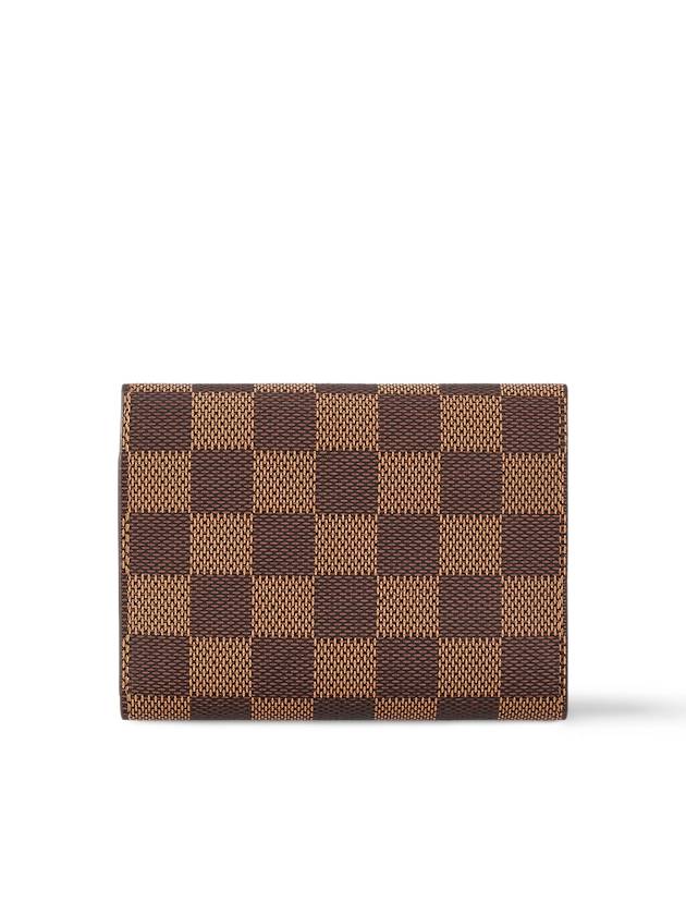 Victorine Damier Eben Half Wallet Brown Red - LOUIS VUITTON - BALAAN 6