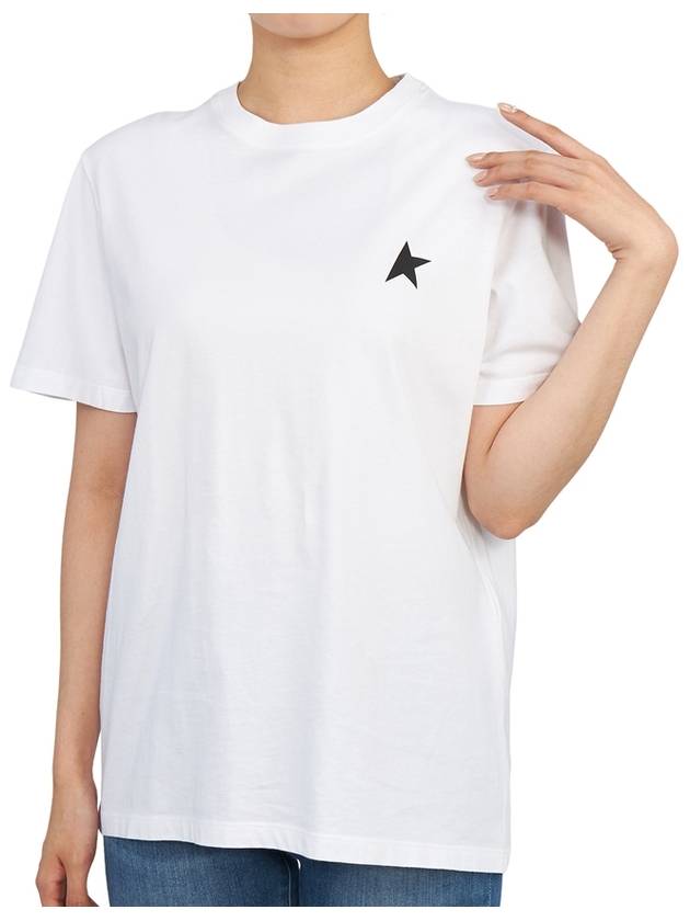 Black Star Collection Short Sleeve T-Shirt White - GOLDEN GOOSE - BALAAN 6