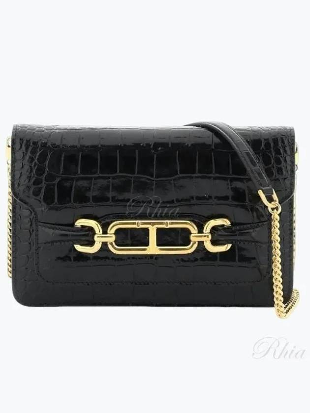 Whitney Crocodile Effect Shoulder Bag L1738LCL395X - TOM FORD - BALAAN 2