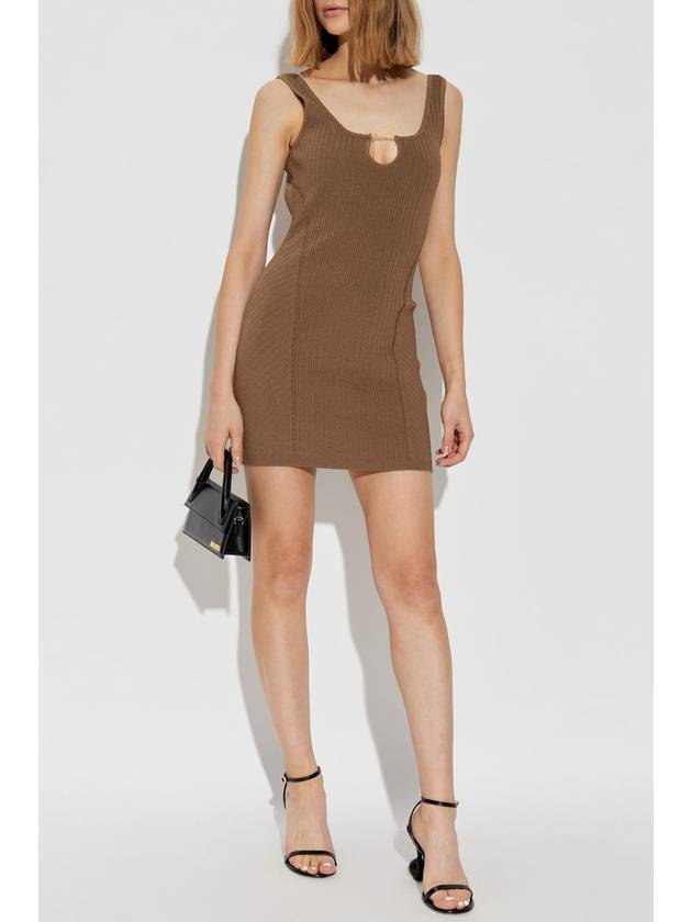 Jacquemus Dress With Logo, Women's, Brown - JACQUEMUS - BALAAN 2