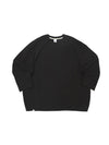 HEAVY TERRY BALLOON SWEAT BOX TEE Black - A NOTHING - BALAAN 2